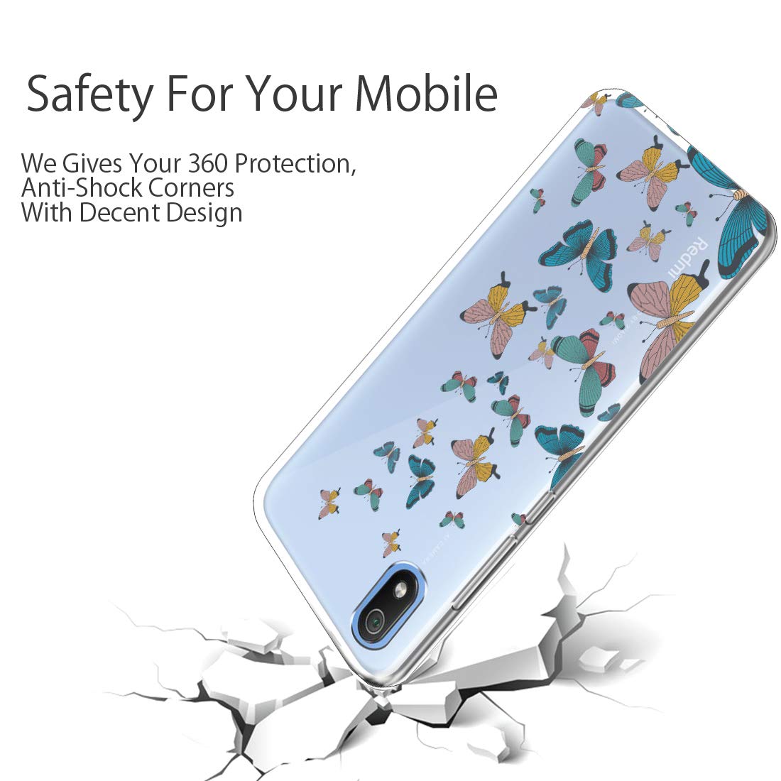 Fashionury ''Blue and Pink Butterfly''Xiaomi Redmi 7A Back